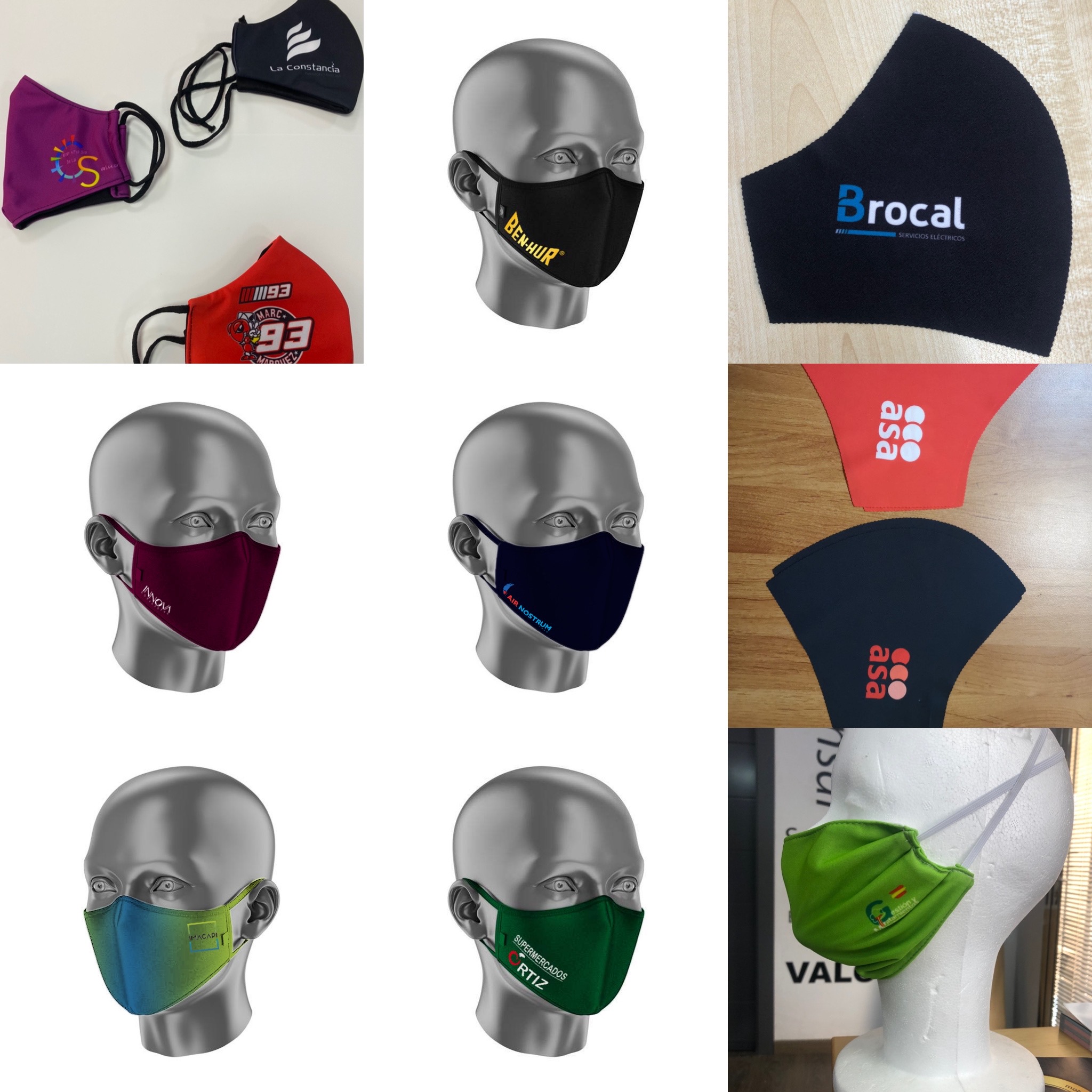 MASCARILLAS PERSONALIZADAS MODELOS